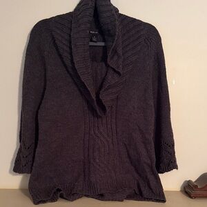 Style & Co. Charcoal Cowl Neck Sweater